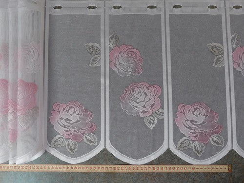 Scheibengardinenstoff rosen - scheibengardinenstoff,