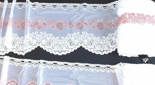 Weiße mit altrosa jacquard - weiße,