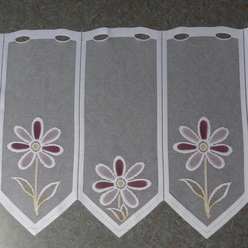 Scheibengardinenstoff blumen - scheibengardinenstoff,